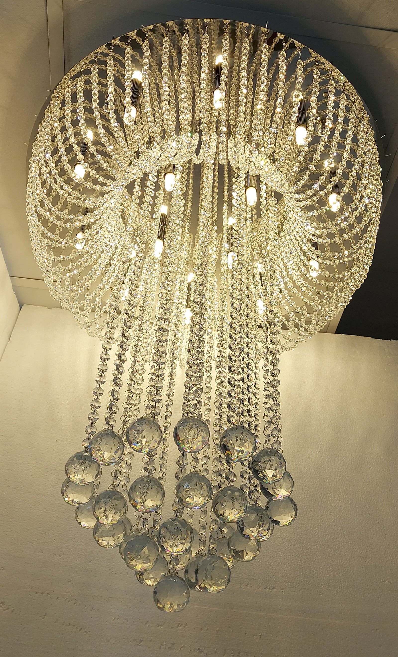 Elegant Royal Crystal Colour Changing Chandelier-85cm-(1910-650)