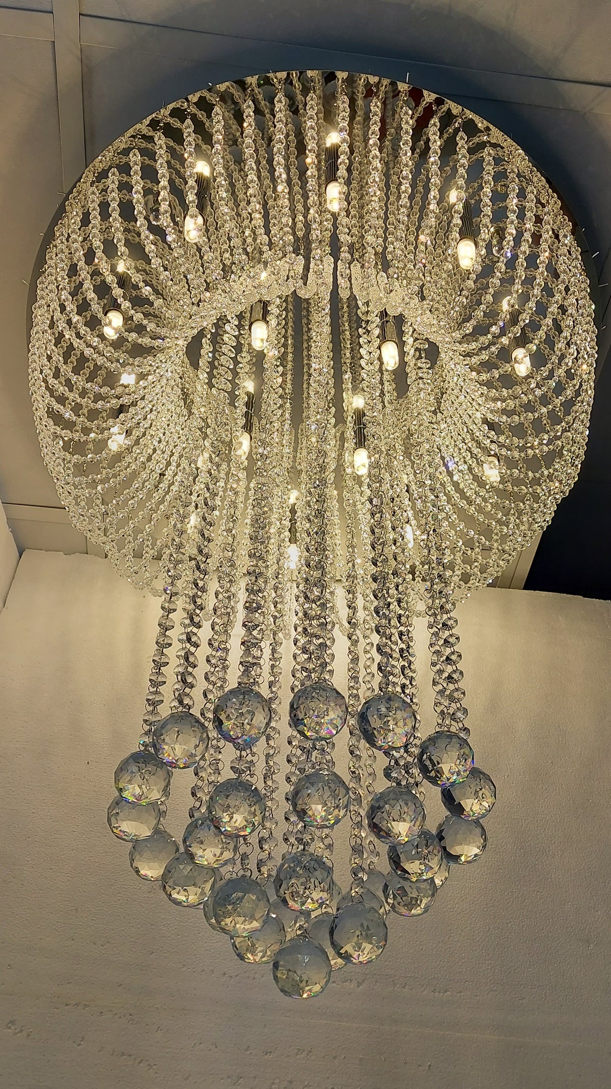 Elegant Royal Crystal Colour Changing Chandelier-85cm-(1910-650)