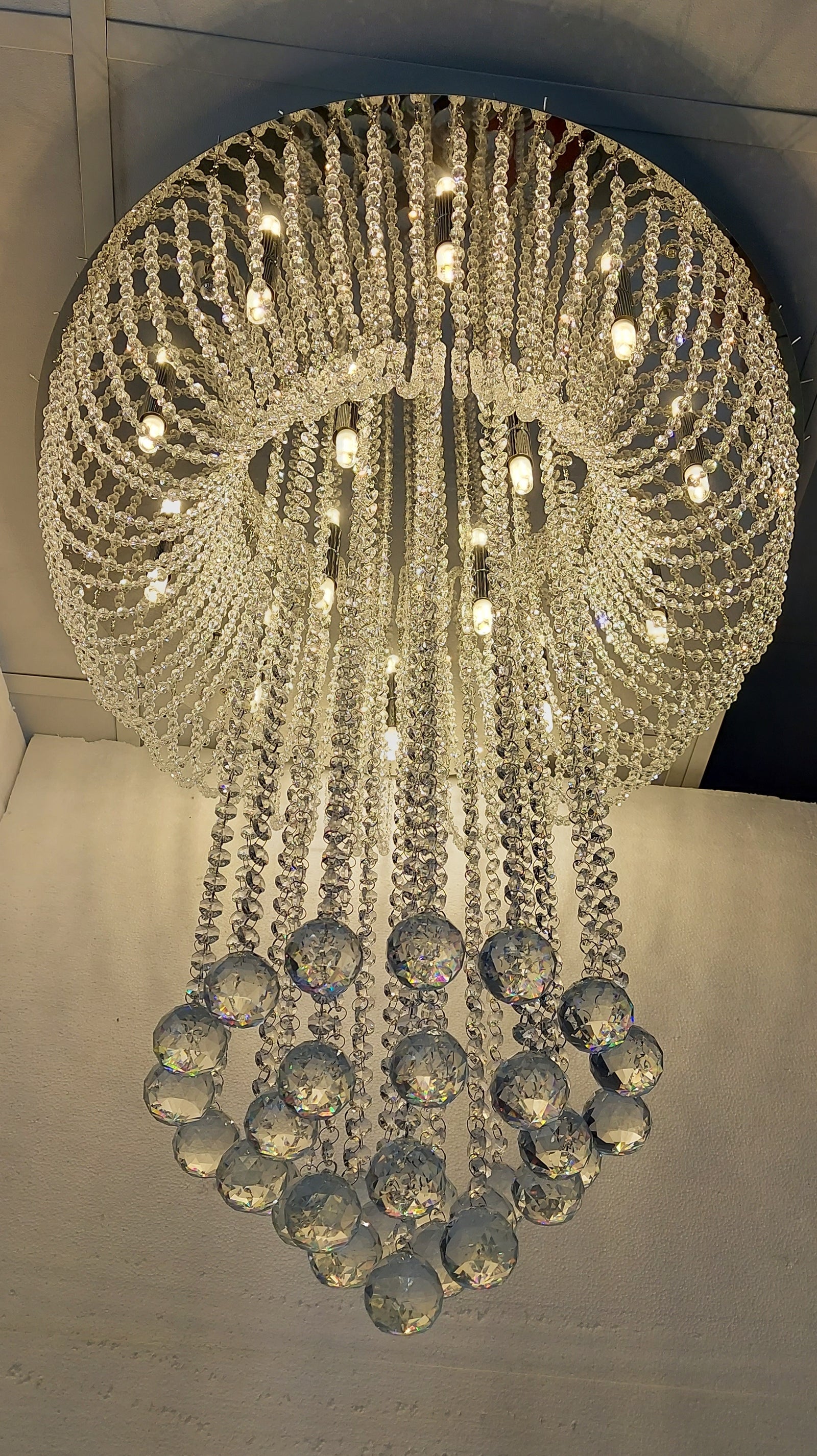 Elegant Royal Crystal Colour Changing Chandelier-85cm-(1910-650)