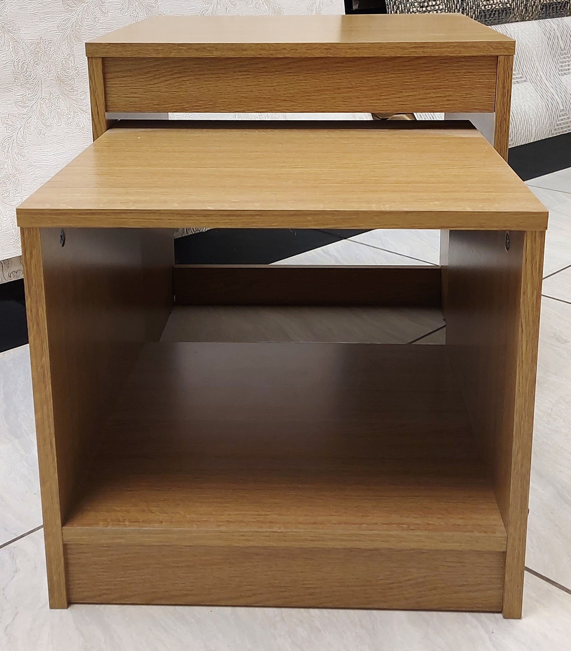 Side Table set of 2 – Walnut Colour