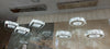 Diamante Crystallic 3 x Round Fixture mirrored frame colour changing LED ceiling light [9010-3)