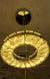Round circular Hanging mirrored frame crystallic colour changing LED ceiling light (722-1)