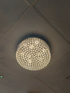 Crystal Square / Circular Pendant & Flash mounted Warm LED ceiling light