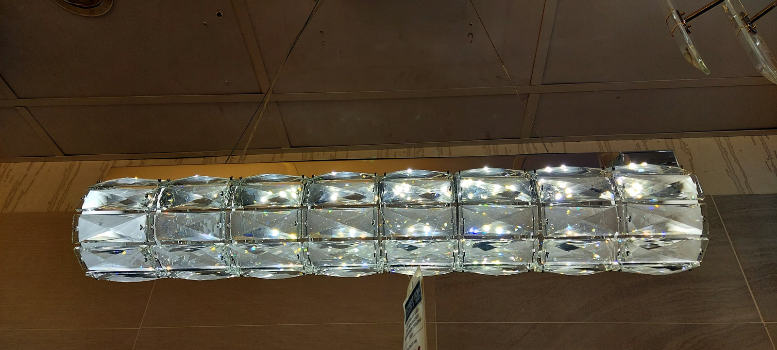 Bar Crystallic Colour changing LED Incorporated suspended Ceiling light (H89341-8)