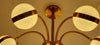 6 Arms Silver & Gold Downwards Crystallic Glitter Bulbs-MD3019-6-85*85*40cm