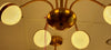 6 Arms Silver & Gold Downwards Crystallic Glitter Bulbs-MD3019-6-85*85*40cm
