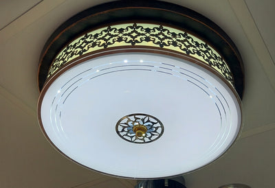 Classic circular Flush Mounted LED Ceiling Light – 6945-500BC & 6946-500BC