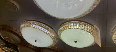 Circular glass frame -shaded light-with Colour Changing Function-909/600-1-60*60*13cm-104w & 909/500-1-50*50*11cm-85w