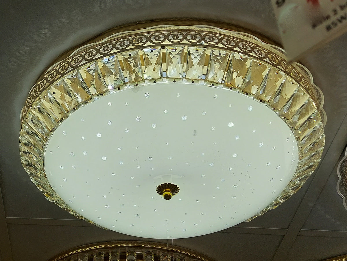 Circular glass frame -shaded light-with Colour Changing Function-909/600-1-60*60*13cm-104w & 909/500-1-50*50*11cm-85w