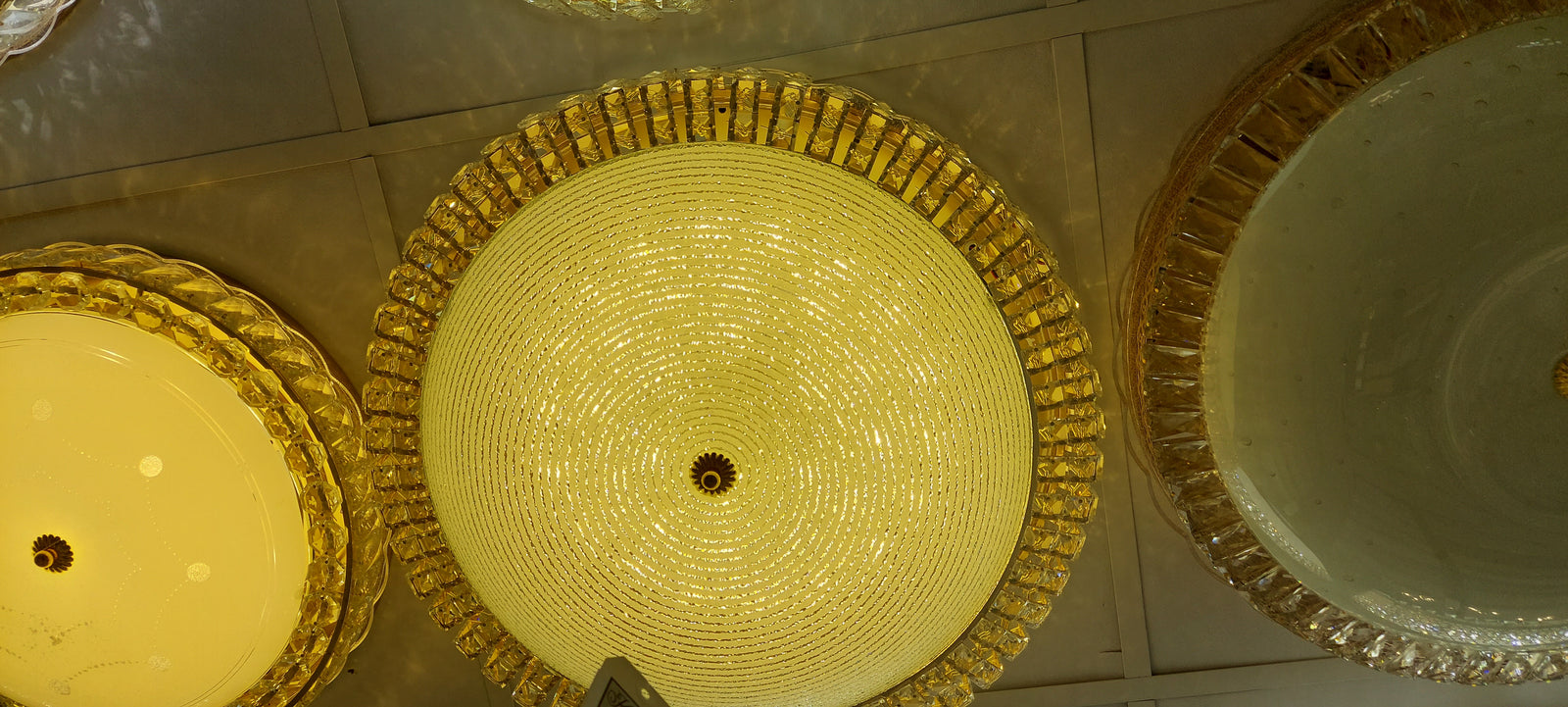 Circular glass frame -shaded light-with Colour Changing Function-906/600-60*60*13cm-104w & 906/500-53*53*15cm-85w