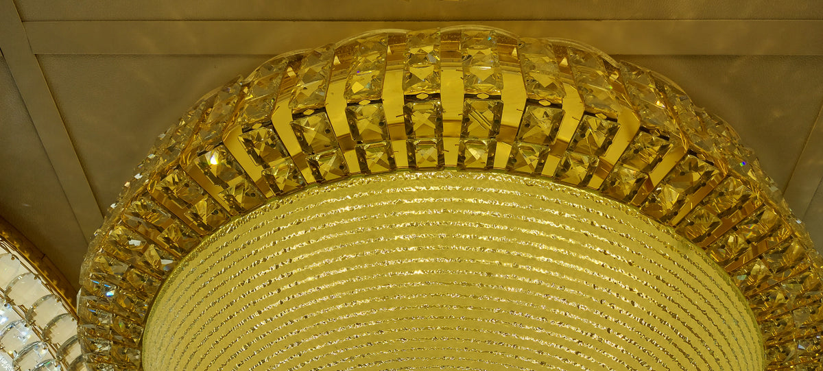 Circular glass frame -shaded light-with Colour Changing Function-906/600-60*60*13cm-104w & 906/500-53*53*15cm-85w