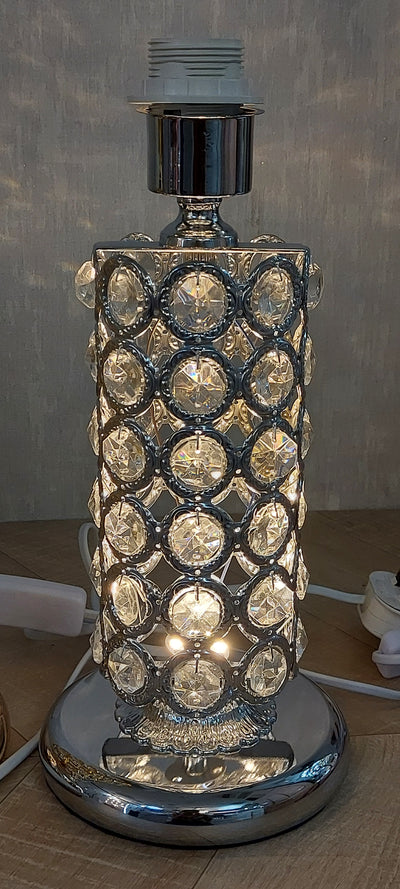 Thin metallic frame crystallic table lamp with incorporated LED [HGC01 | HSC01]