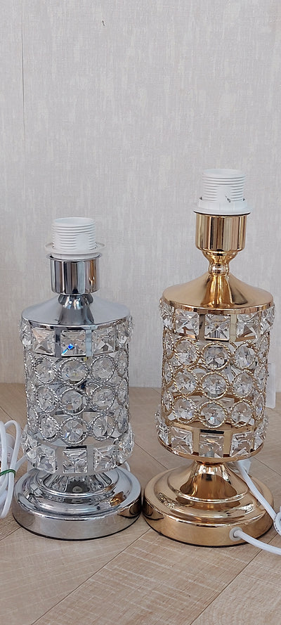 Thin metallic frame crystallic table lamp with incorporated LED [CDG01 | CDS01]