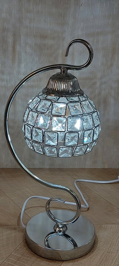 Thin metallic frame crystallic table lamp with incorporated LED [DGCT01 | DSCT01]