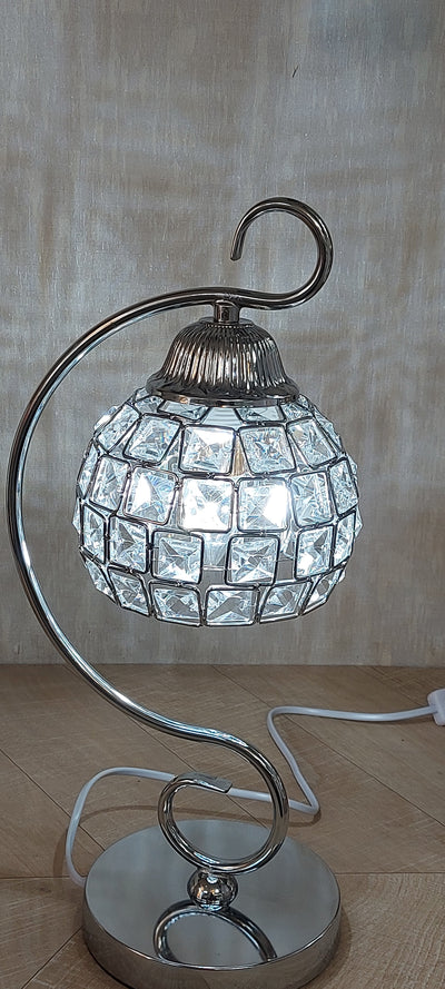 Thin metallic frame crystallic table lamp with incorporated LED [DGCT01 | DSCT01]