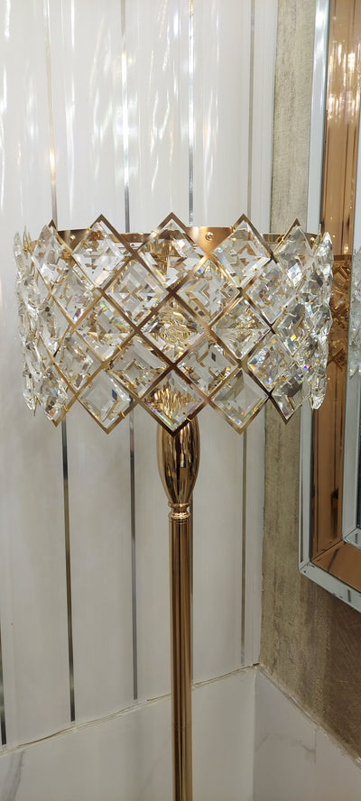 Crystal & Metal Free Standing Lamp [58105F | 58115F]