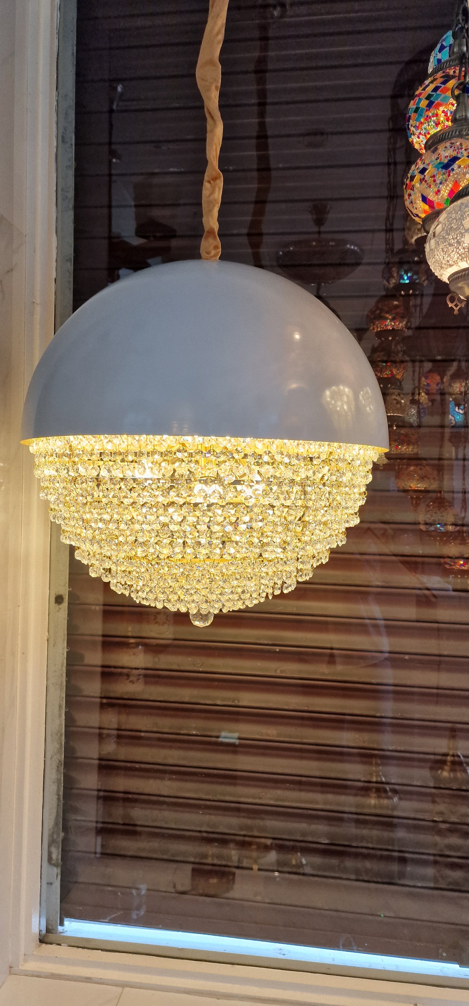 Dune Crystal Pendant Ceiling Light-with matching Floor & Table Lamp with Different colour and design-Y806