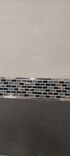 Grey, Black & Golden Glass Mosaic Tile