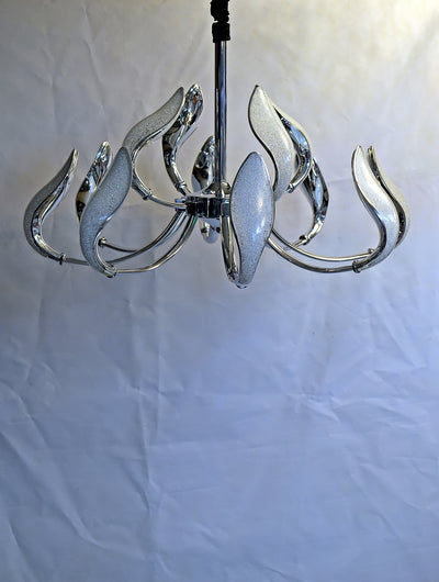 Modern Upwards Wavy LED Light-2131-8+4 2-tier