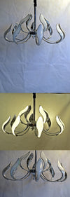 Modern Upwards Wavy LED Light-2131-8+4 2-tier