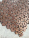 Diamond Aluminium Ceramic Mosaic Tiles | 1 sheet300 x300 x 8mm | 11=1m2