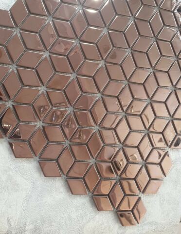 Diamond Aluminium Ceramic Mosaic Tiles | 1 sheet300 x300 x 8mm | 11=1m2