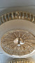 Circular glass ceiling mounted crystallic shaded light [31233-500 | 31233-600]