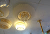 Circular glass ceiling mounted crystallic shaded light [31233-500 | 31233-600]