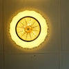 Circular glass ceiling mounted crystallic shaded light [31233-500 | 31233-600]