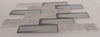 Grey Marble and Mirror Glass elegant and modern mosaic tiles-300*300*8mm-11sheets-1m2