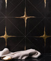 Black & Gold, White & Gold Argyle Pattern Porcelain Décor Wall & Floor Tiles-600*600*10mm-3sheets-1m2-Code: DEC-MIR0791 & DEC-MIR0792