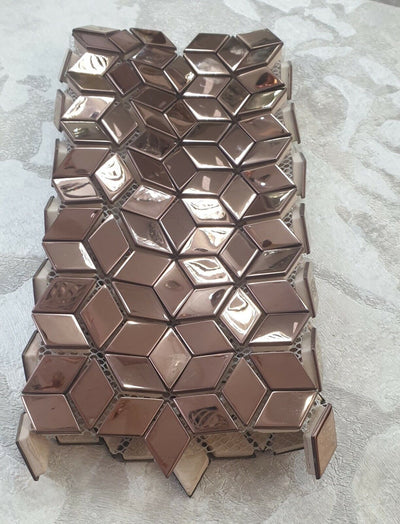 Diamond Aluminium Ceramic Mosaic Tiles | 1 sheet300 x300 x 8mm | 11=1m2