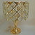Crystallic Hexagonal thin fitting heavy gold table lamp [5810-3TGD]