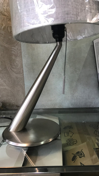 Oblique metallic modern table lamp [6091]