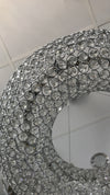 Crystal Square / Circular Pendant & Flash mounted Warm LED ceiling light