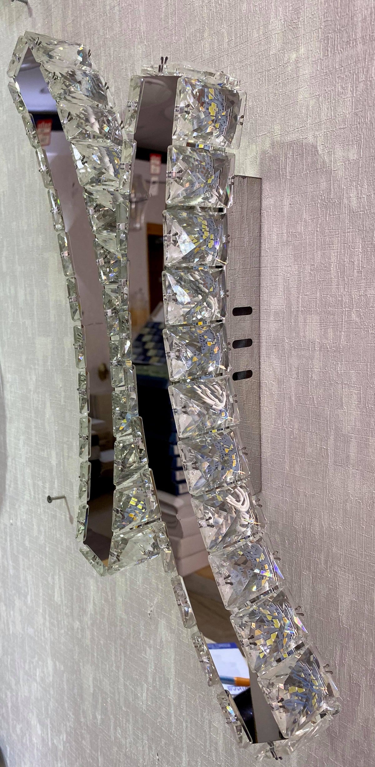 Crystal Cross Colour Changing LED ceiling light-9005-45*25*10cm