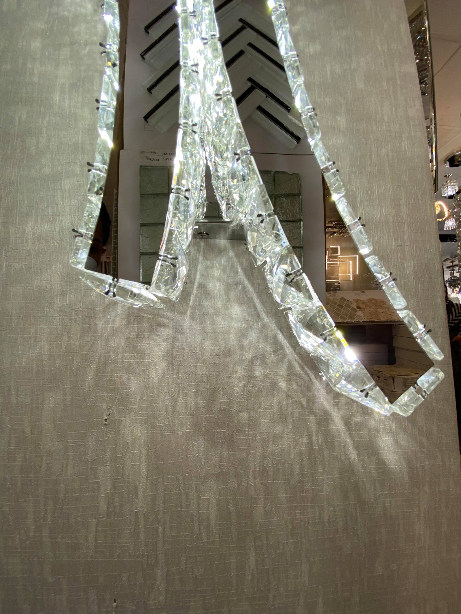 Crystal Cross Colour Changing LED ceiling light-9005-45*25*10cm