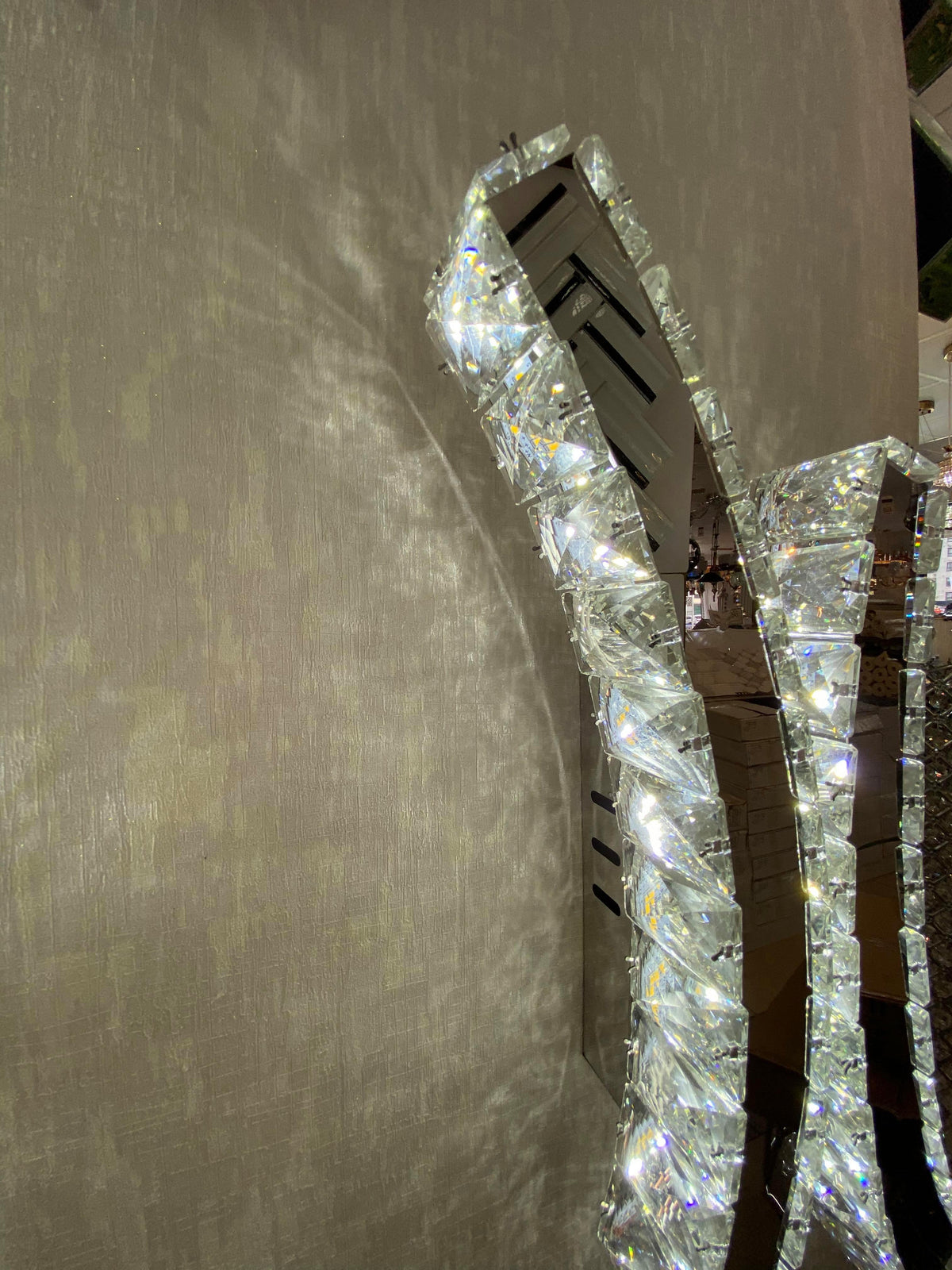 Crystal Cross Colour Changing LED ceiling light-9005-45*25*10cm