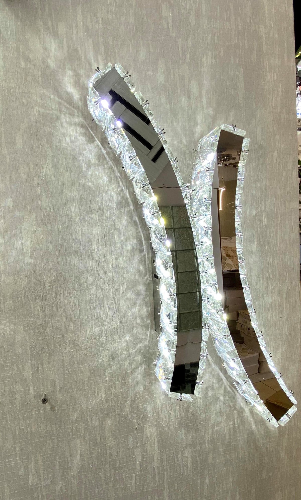 Crystal Cross Colour Changing LED ceiling light-9005-45*25*10cm