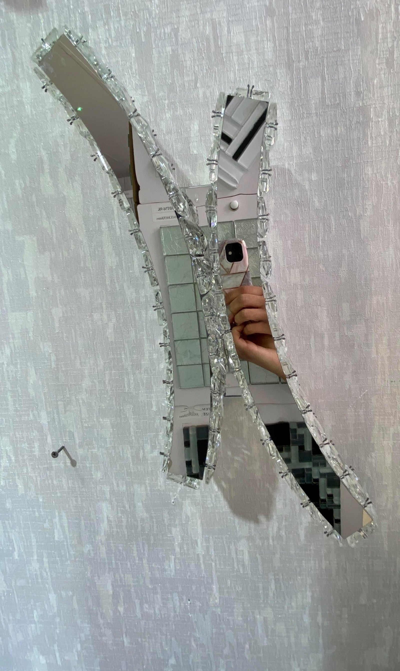 Crystal Cross Colour Changing LED ceiling light-9005-45*25*10cm