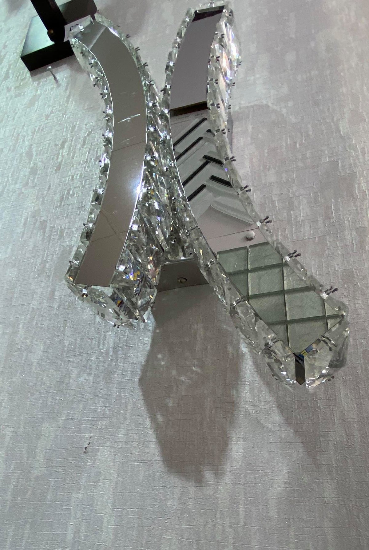 Crystal Cross Colour Changing LED ceiling light-9005-45*25*10cm