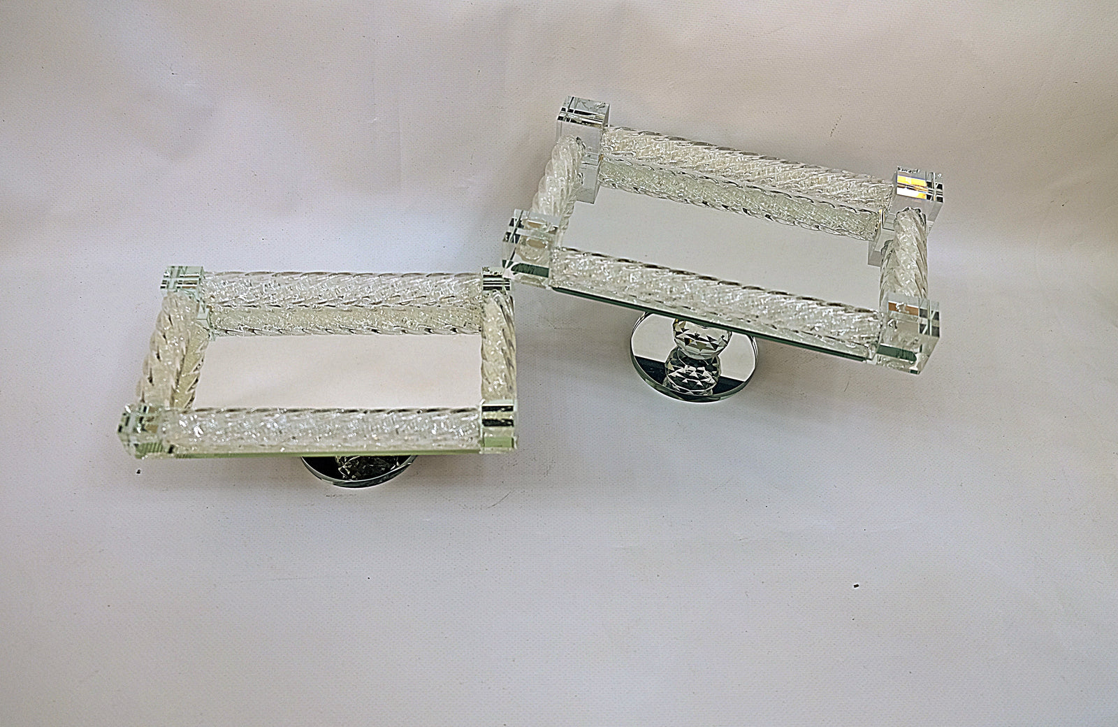 Mirrored Crystal Serving Plate