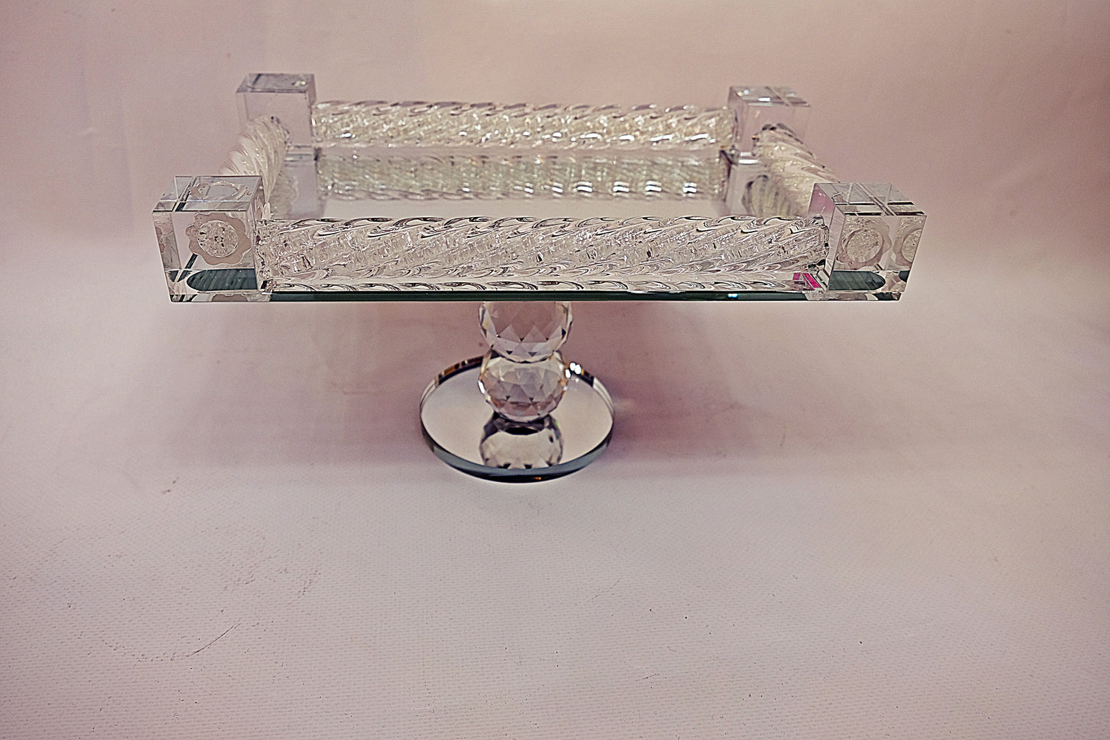Mirrored Crystal Serving Plate