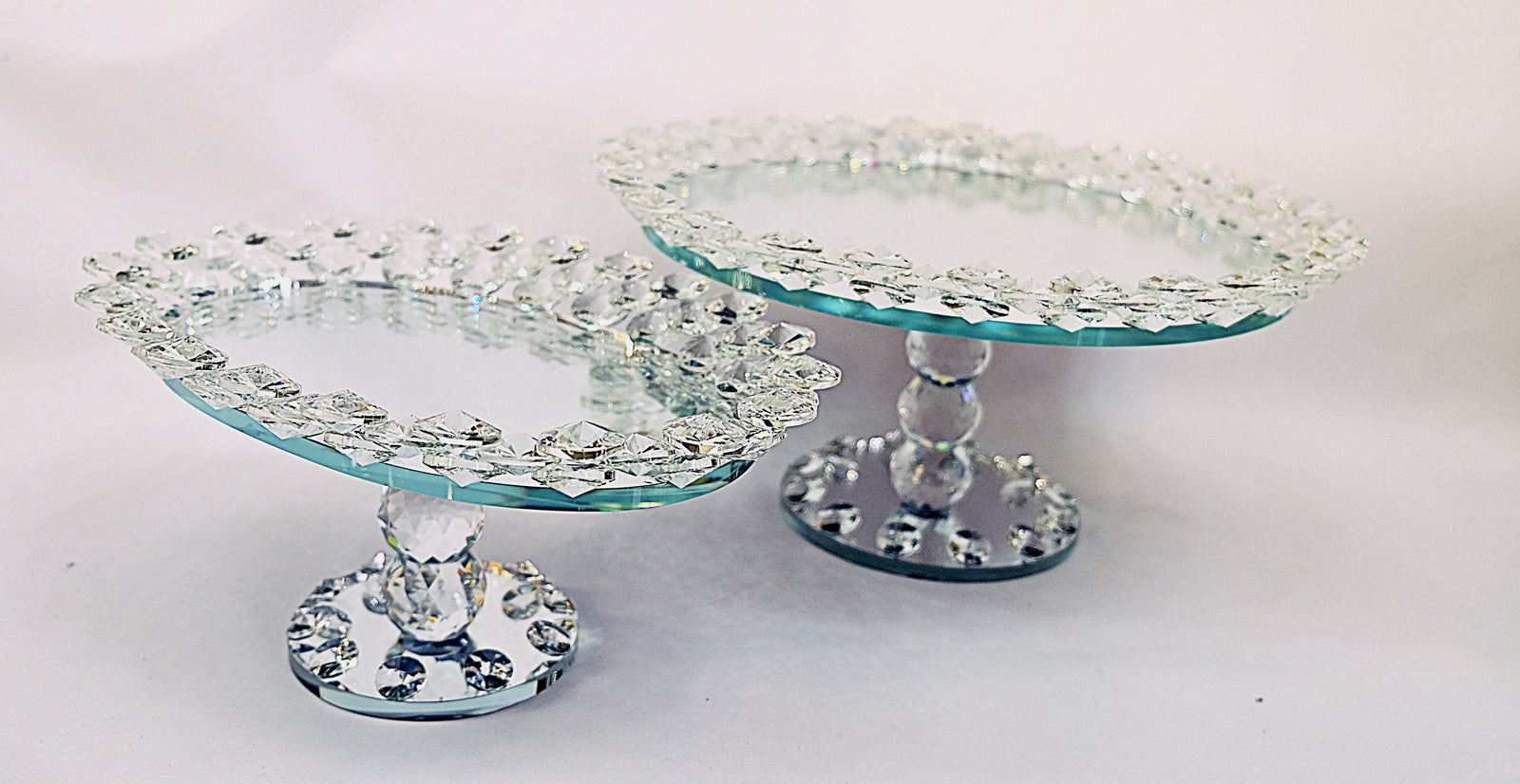 Mirrored Crystal Serving Plate