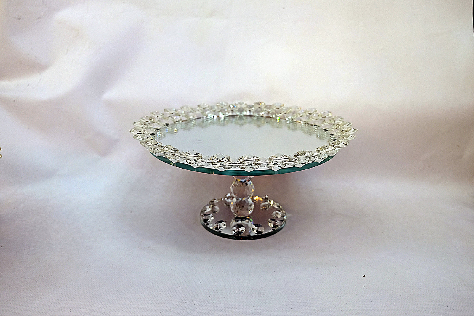 Mirrored Crystal Serving Plate