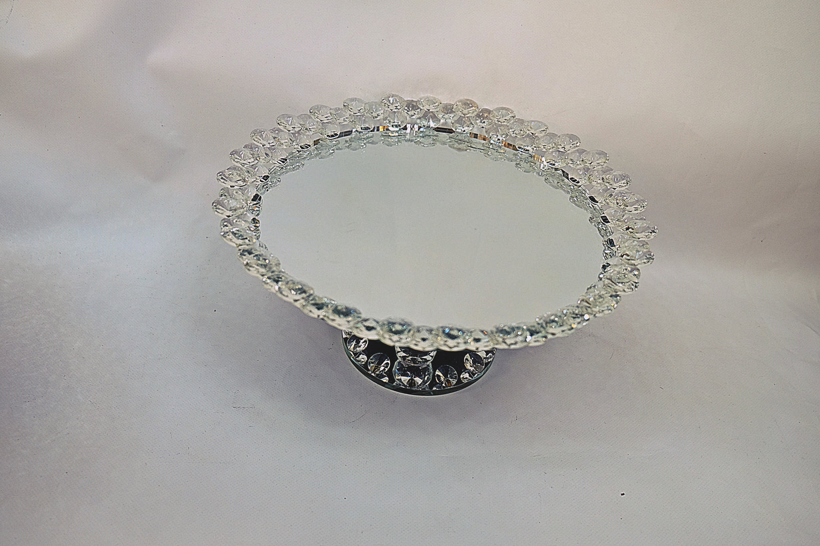 Mirrored Crystal Serving Plate