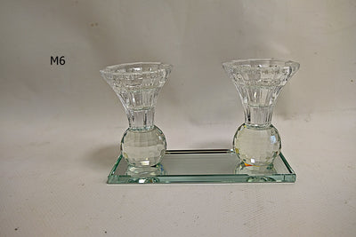 Dual Crystal Candle Holders