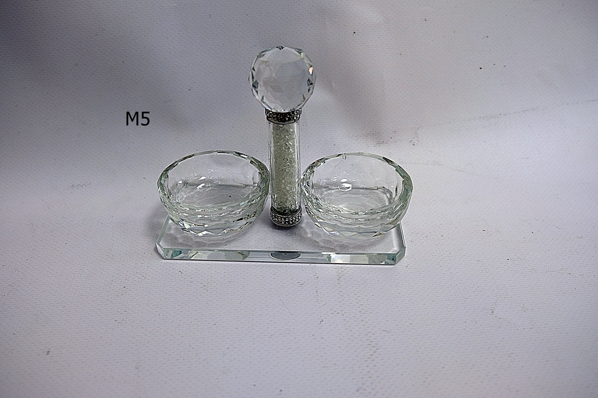 Dual Crystal Candle Holders