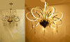 Gold Swirl Modern Yet Vintage Chandelier