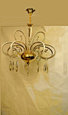 Gold Swirl Modern Yet Vintage Chandelier